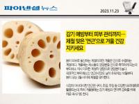 감기 예방부터 피부 관리까지… 제철 맞은 `연근`으로 겨울 건강 지키세요