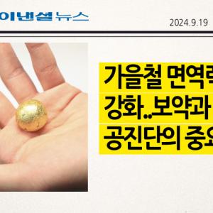 가을철 면역력 강화..보약과 공진단의 중요성 [한의사曰 건강꿀팁]